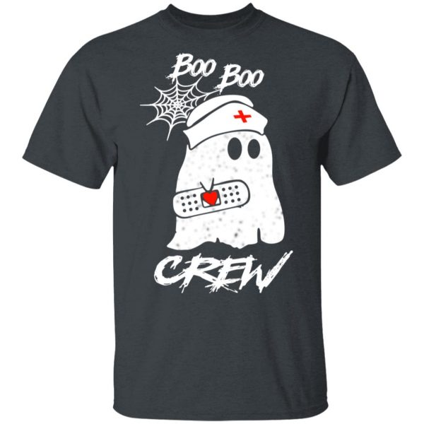 Boo Boo Crew Nurse Ghost Funny Halloween Costume Gift Shirt 2