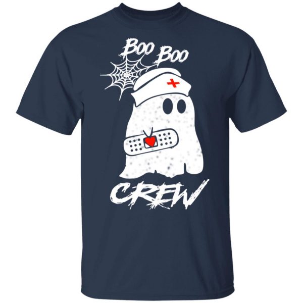 Boo Boo Crew Nurse Ghost Funny Halloween Costume Gift Shirt 3