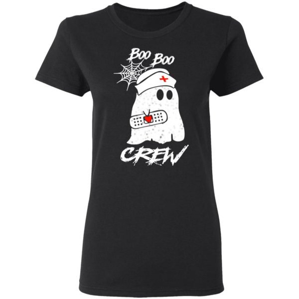 Boo Boo Crew Nurse Ghost Funny Halloween Costume Gift Shirt 5