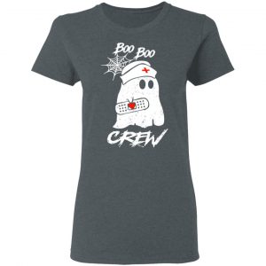 Boo Boo Crew Nurse Ghost Funny Halloween Costume Gift Shirt 18