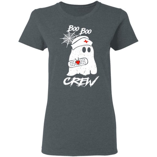 Boo Boo Crew Nurse Ghost Funny Halloween Costume Gift Shirt 6