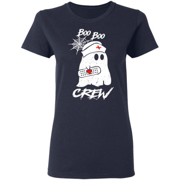 Boo Boo Crew Nurse Ghost Funny Halloween Costume Gift Shirt 7