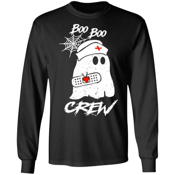 Boo Boo Crew Nurse Ghost Funny Halloween Costume Gift Shirt 9