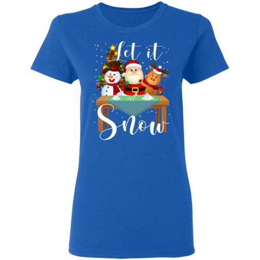 Santa Claus Reindeer Snowman Cocaine Let It Snow T-Shirts 8