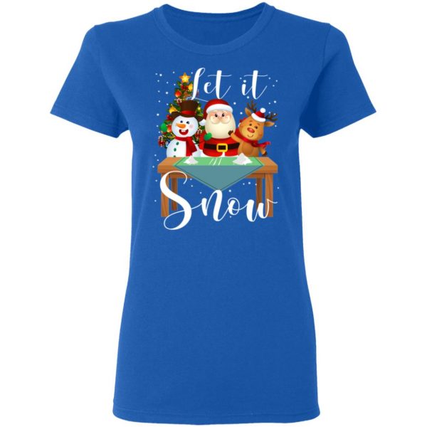 Santa Claus Reindeer Snowman Cocaine Let It Snow T-Shirts 8
