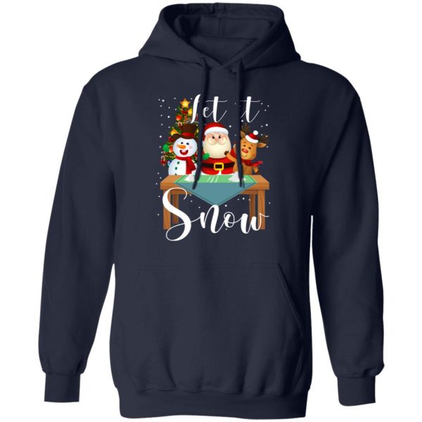 Santa Claus Reindeer Snowman Cocaine Let It Snow T-Shirts 11