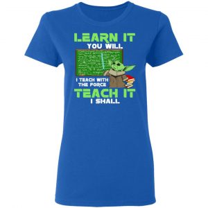 Baby Yoda Learn It You Will Teach It I Shall T-Shirts 20