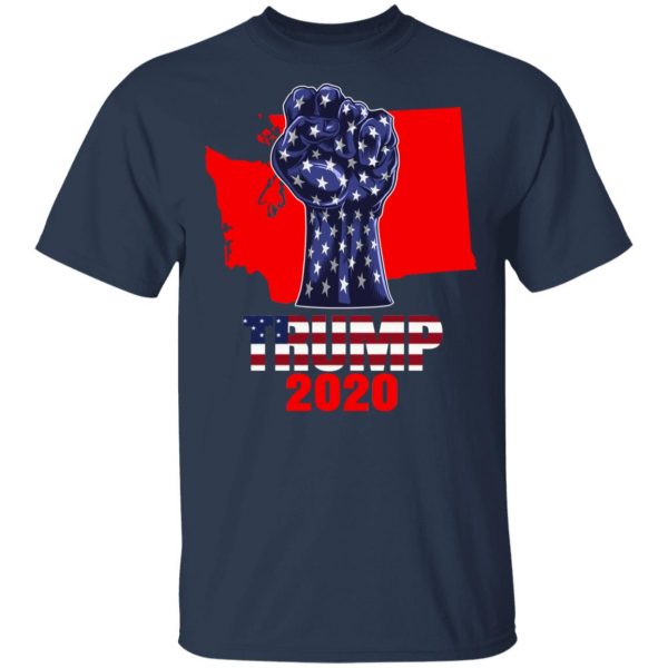 Washington For President Donald Trump 2020 Election Us Flag T-Shirts 3