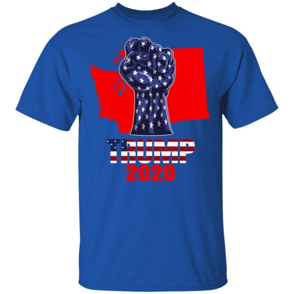 Washington For President Donald Trump 2020 Election Us Flag T-Shirts 4