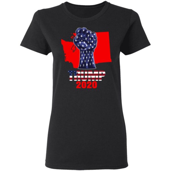 Washington For President Donald Trump 2020 Election Us Flag T-Shirts 5