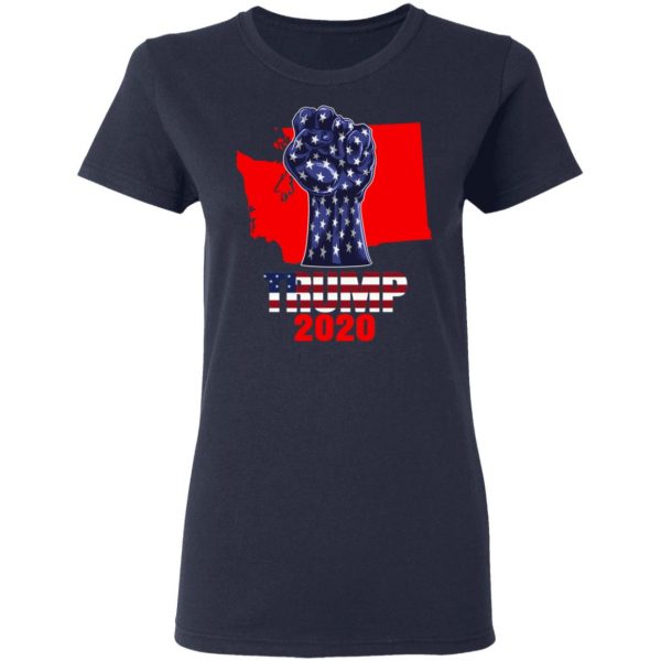 Washington For President Donald Trump 2020 Election Us Flag T-Shirts 7