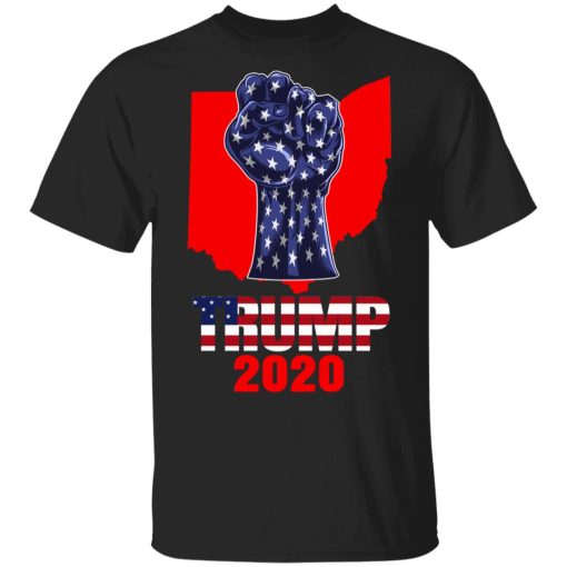 Ohio For President Donald Trump 2020 Election Us Flag T-Shirts 1