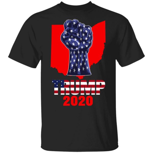 Ohio For President Donald Trump 2020 Election Us Flag T-Shirts 1