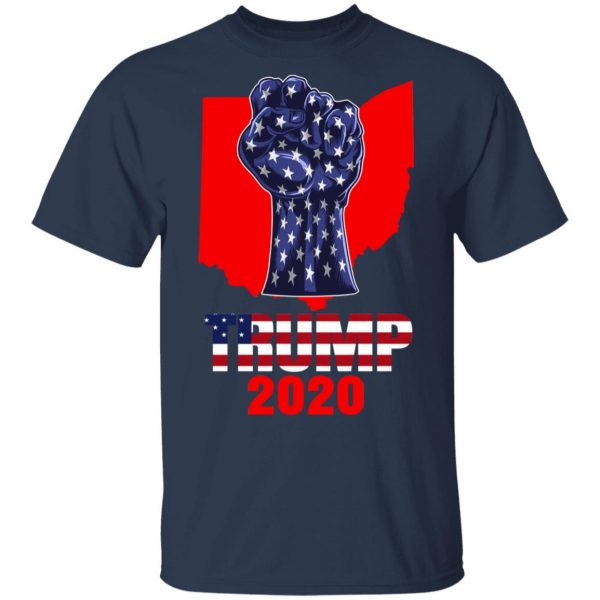 Ohio For President Donald Trump 2020 Election Us Flag T-Shirts 2