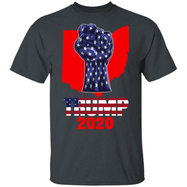 Ohio For President Donald Trump 2020 Election Us Flag T-Shirts 4