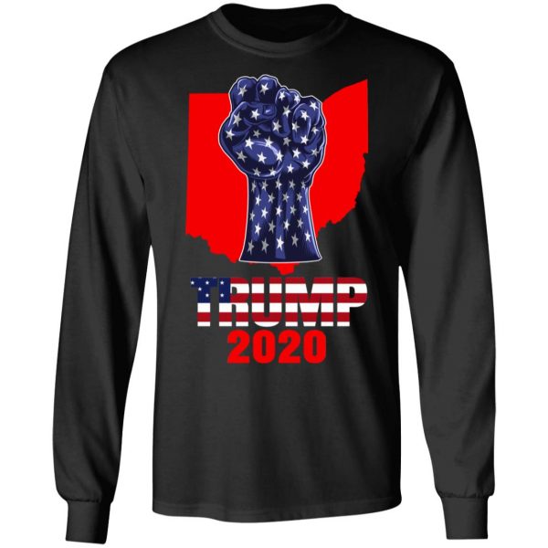 Ohio For President Donald Trump 2020 Election Us Flag T-Shirts 9