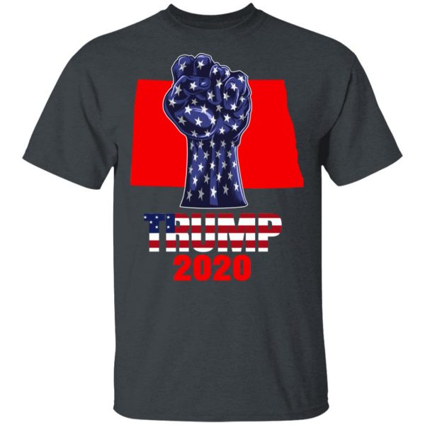 North Dakota 4 President Donald Trump 2020 Election Us Flag T-Shirts 2