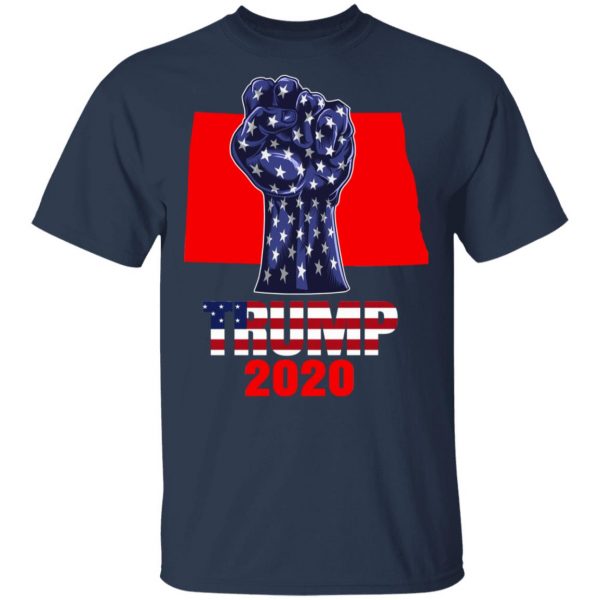North Dakota 4 President Donald Trump 2020 Election Us Flag T-Shirts 3