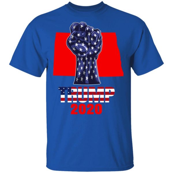 North Dakota 4 President Donald Trump 2020 Election Us Flag T-Shirts 4