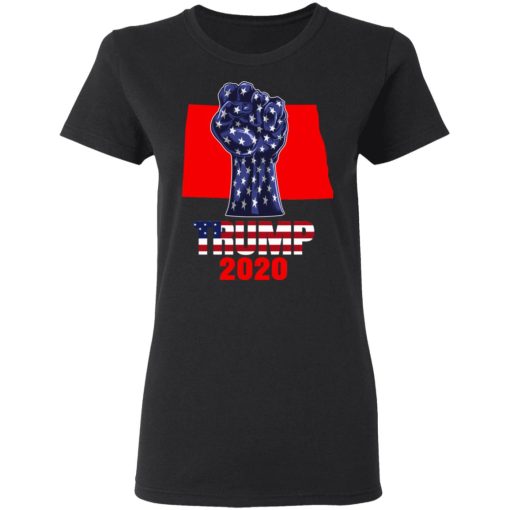 North Dakota 4 President Donald Trump 2020 Election Us Flag T-Shirts 2