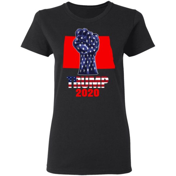 North Dakota 4 President Donald Trump 2020 Election Us Flag T-Shirts 5