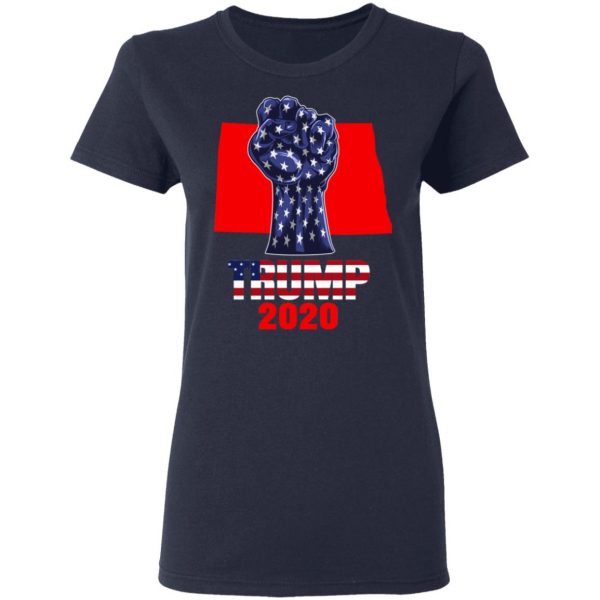 North Dakota 4 President Donald Trump 2020 Election Us Flag T-Shirts 7