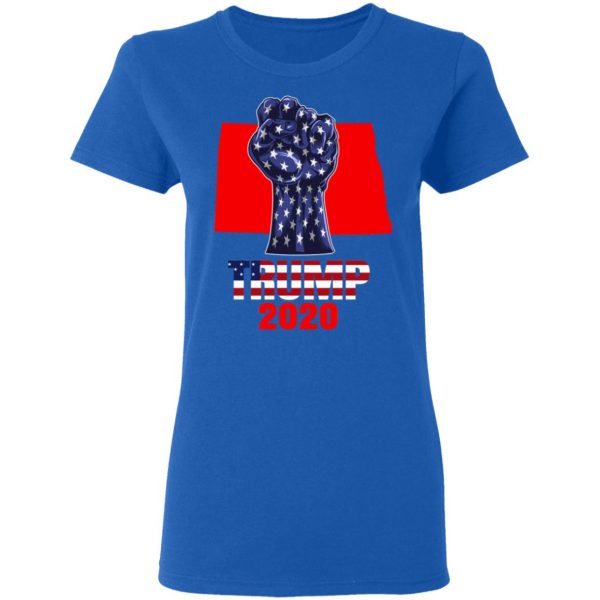 North Dakota 4 President Donald Trump 2020 Election Us Flag T-Shirts 8
