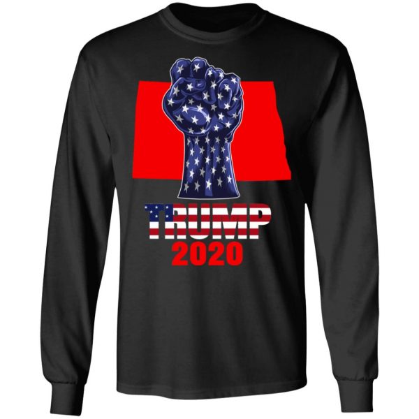 North Dakota 4 President Donald Trump 2020 Election Us Flag T-Shirts 9