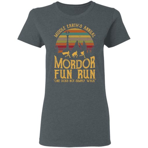 Middle Earth’s Annual Mordor Fun Run One Does Not Simply Walk Shirt - Image 6