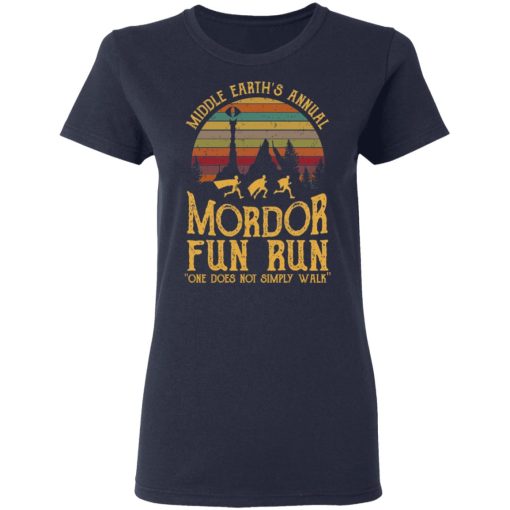 Middle Earth’s Annual Mordor Fun Run One Does Not Simply Walk Shirt - Image 7