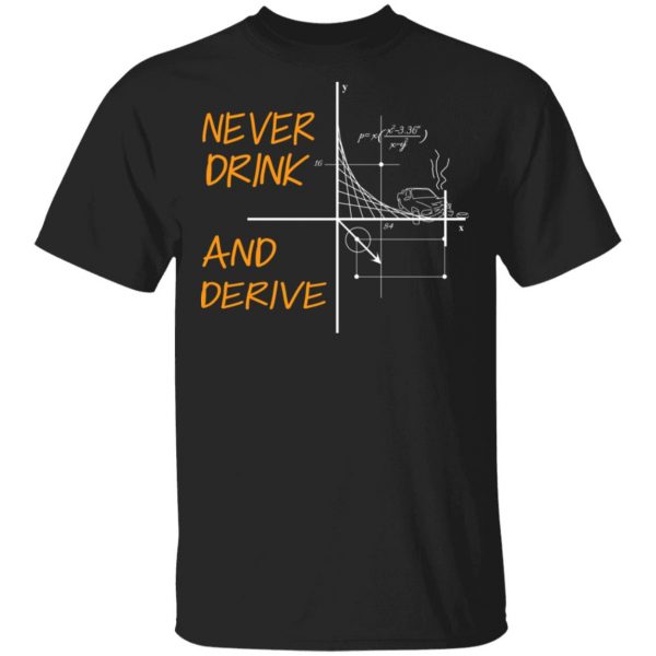 Never Drink And Derive Math Shirt 1