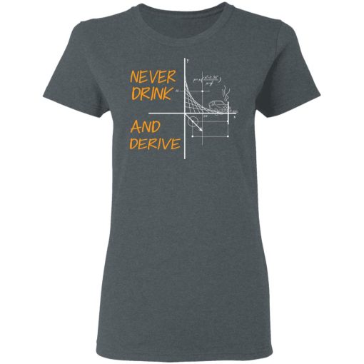 Never Drink And Derive Math Shirt 6