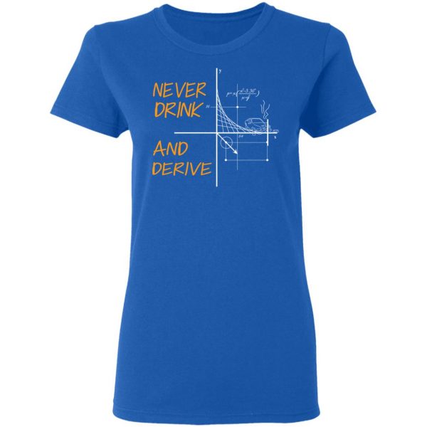 Never Drink And Derive Math Shirt 8