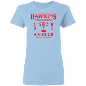 Hawkins Middle Schools 1983 A.V. Club Shirt 15