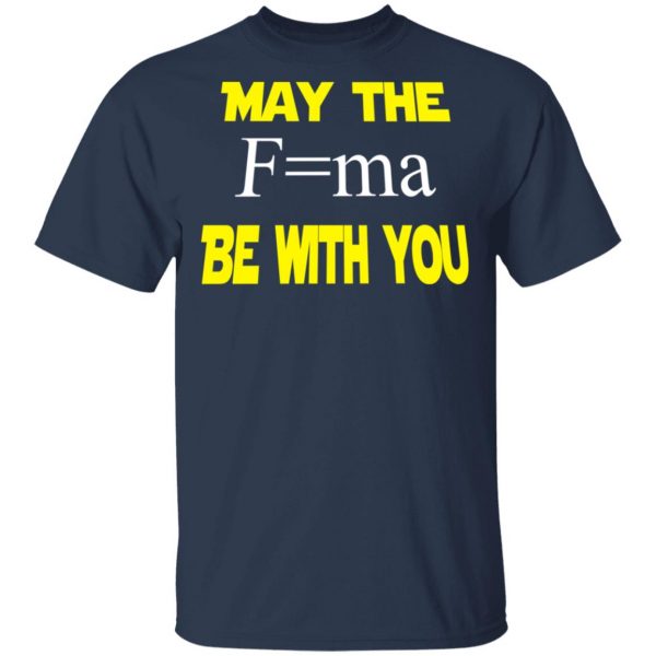 May The Mass Times Acceleration Be With You Shirt 3
