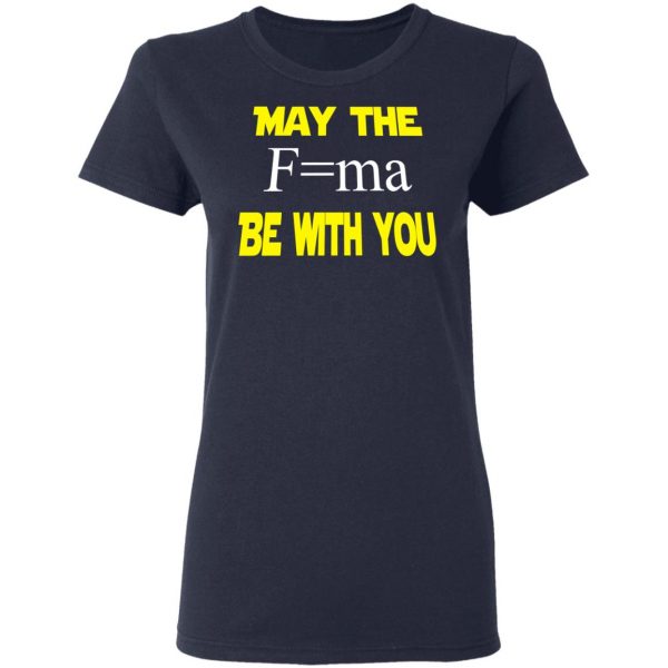 May The Mass Times Acceleration Be With You Shirt 7