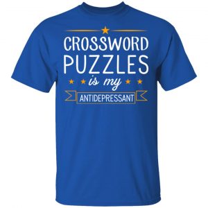 Crossword Puzzles Is My Antidepressant Gaming Shirt 16
