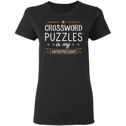 Crossword Puzzles Is My Antidepressant Gaming Shirt - Image 5