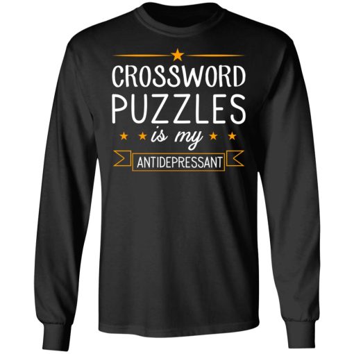 Crossword Puzzles Is My Antidepressant Gaming Shirt - Image 9