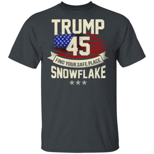 Donald Trump 45 Find Your Safe Place Snowflake Shirt - Image 2