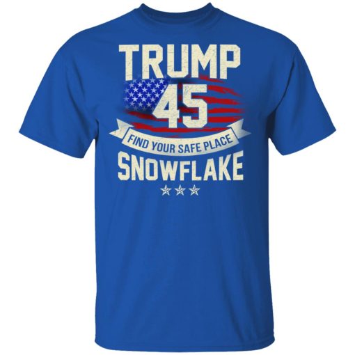 Donald Trump 45 Find Your Safe Place Snowflake Shirt - Image 4