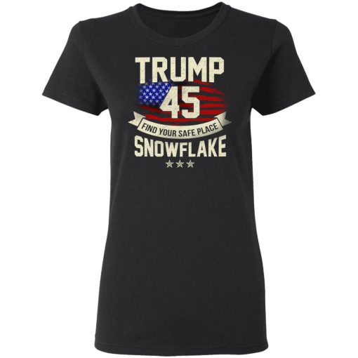 Donald Trump 45 Find Your Safe Place Snowflake Shirt - Image 5