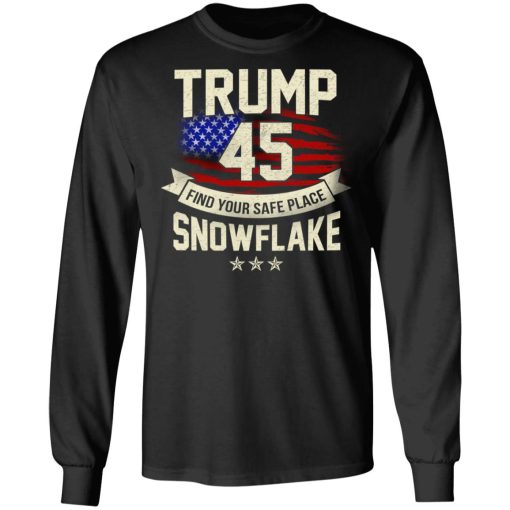 Donald Trump 45 Find Your Safe Place Snowflake Shirt - Image 9