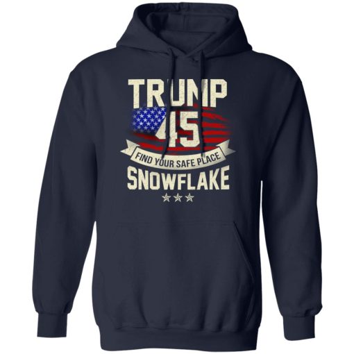 Donald Trump 45 Find Your Safe Place Snowflake Shirt - Image 11