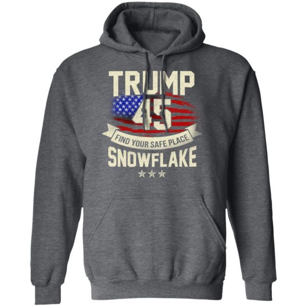 Donald Trump 45 Find Your Safe Place Snowflake Shirt 12
