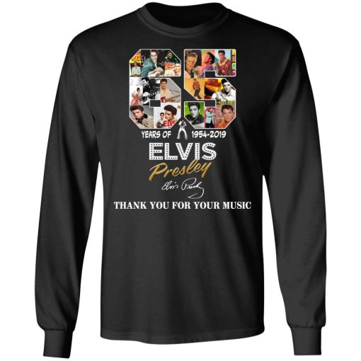 65 Years Of Elvis Presley 1954 2019 Thank You For Your Music Shirt - Image 9