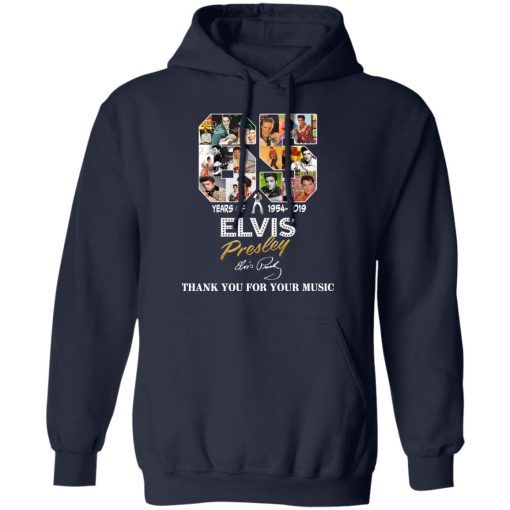 65 Years Of Elvis Presley 1954 2019 Thank You For Your Music Shirt - Image 11