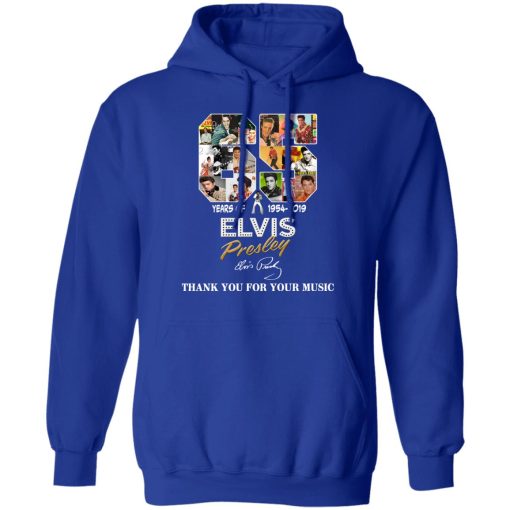 65 Years Of Elvis Presley 1954 2019 Thank You For Your Music Shirt - Image 13