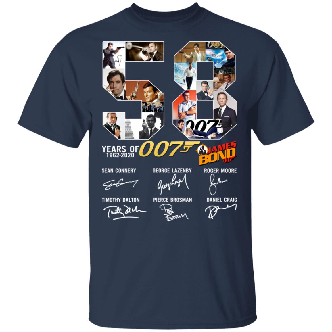 58 Years Of James Bond Anniversary Shirt | El Real Tex-Mex