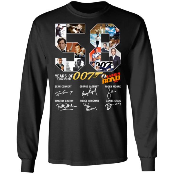58 Years Of James Bond Anniversary Shirt 3
